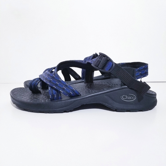 CHACO Blue Uptread Ecotread 2 Sandal V2 Outdoor Hiking Sandals Size 9 - Picture 3 of 15